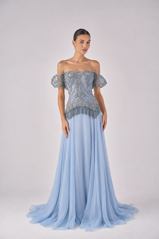 Violetta beaded chiffon set