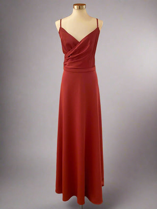Burgundy rose aline gown