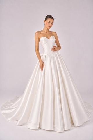 Adele structured corset ball gown