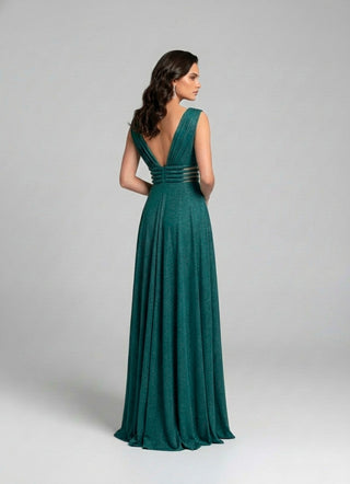 Orlando cutout shimmer aline gown
