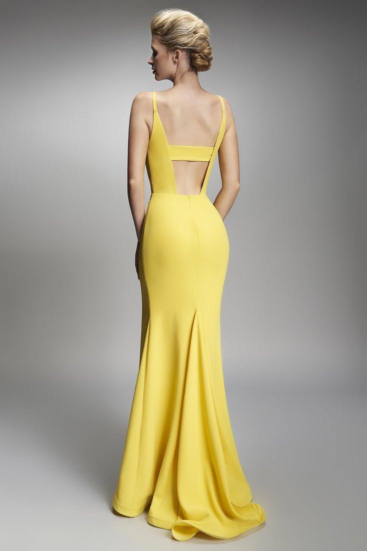 DEEP V HIGH SLIT LONG DRESS DEEP V HIGH SLIT LONG DRESS